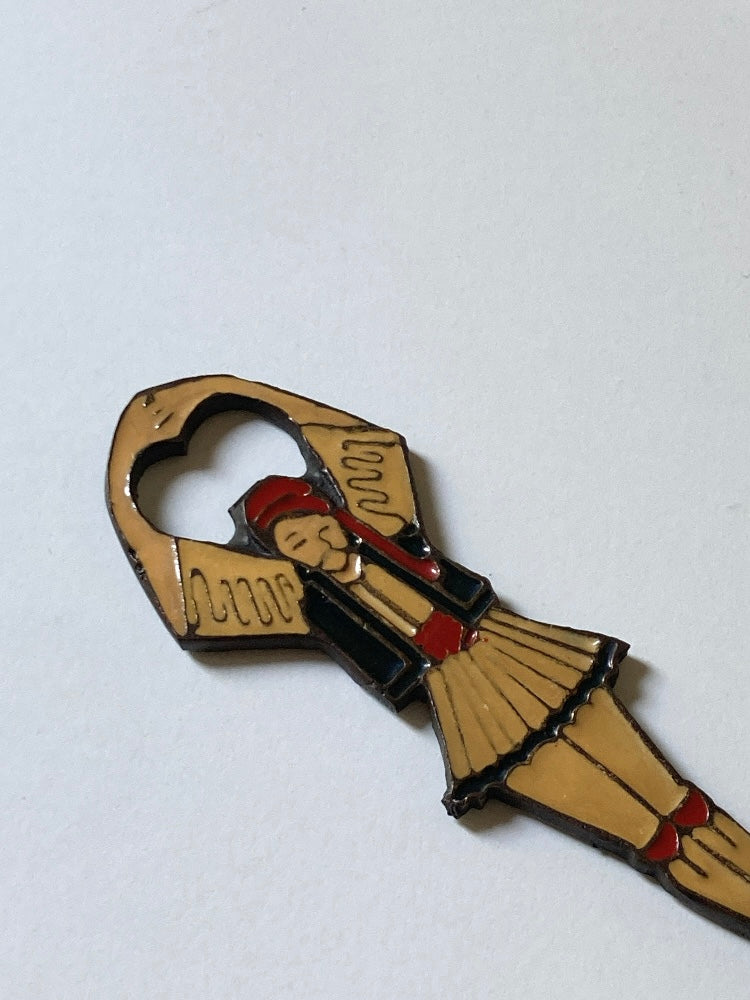 Apribottiglie soldatino greco in ottone