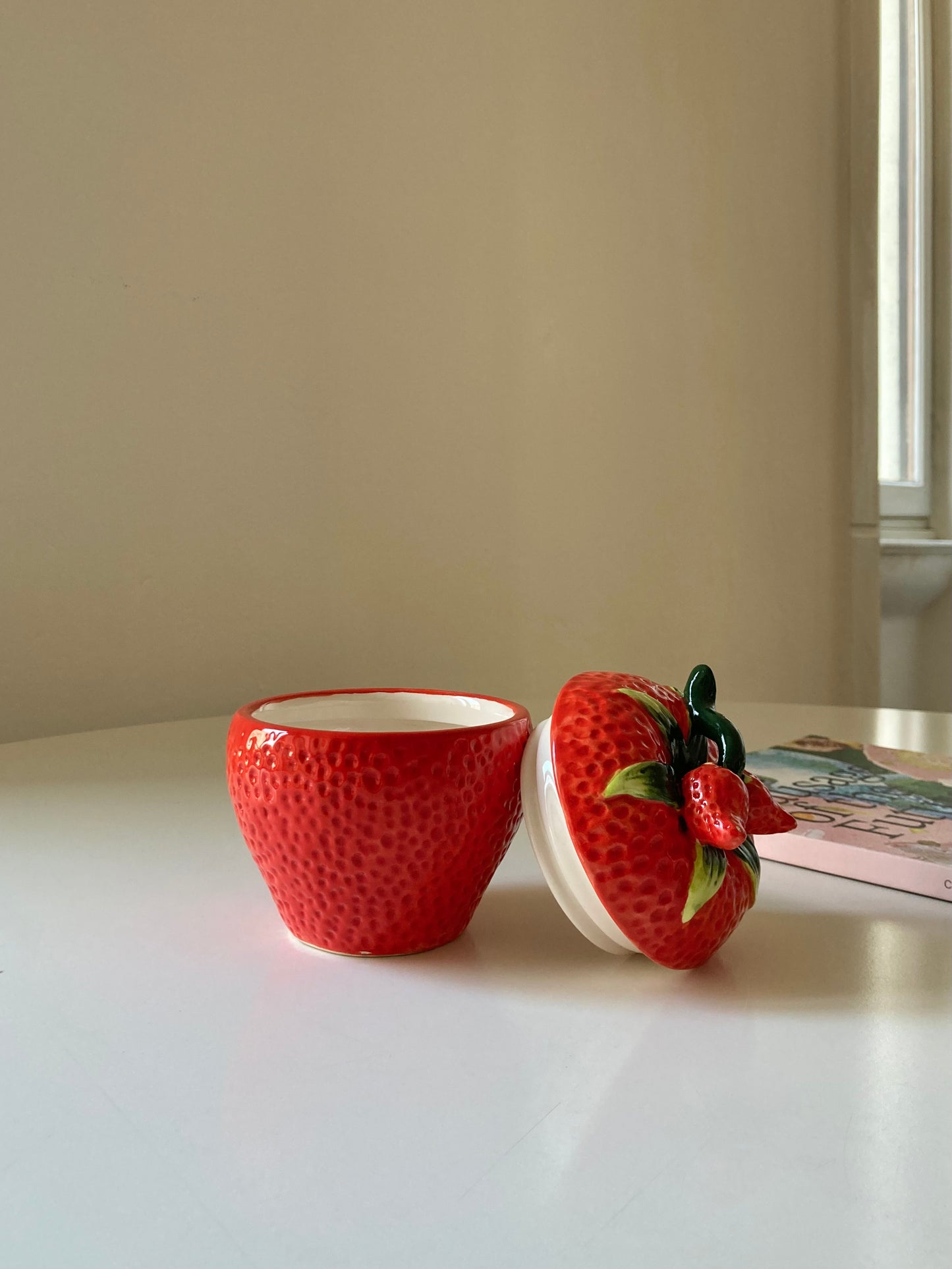 Barattolo fragola in ceramica