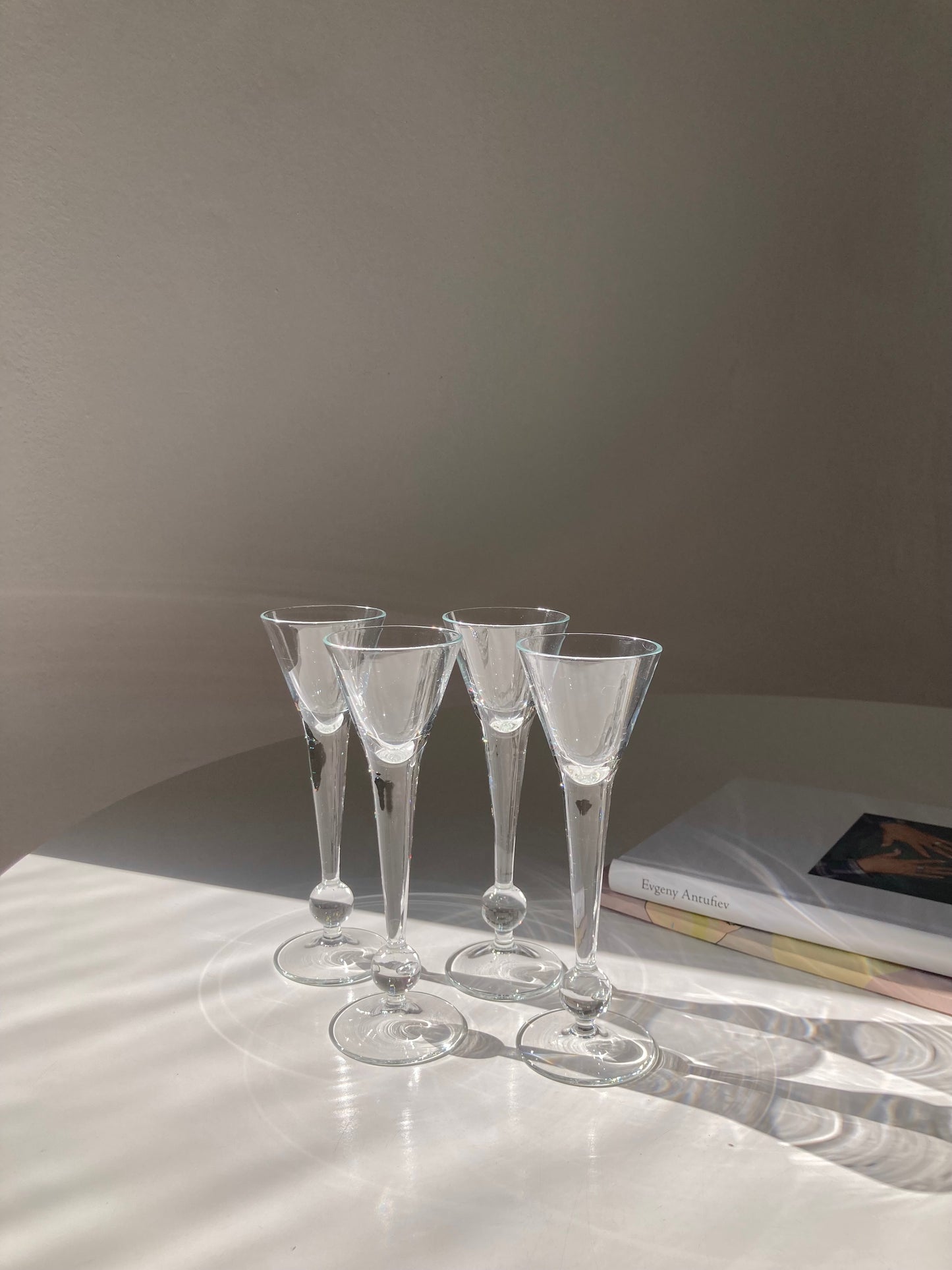 Set of 4 tall bitter glasses