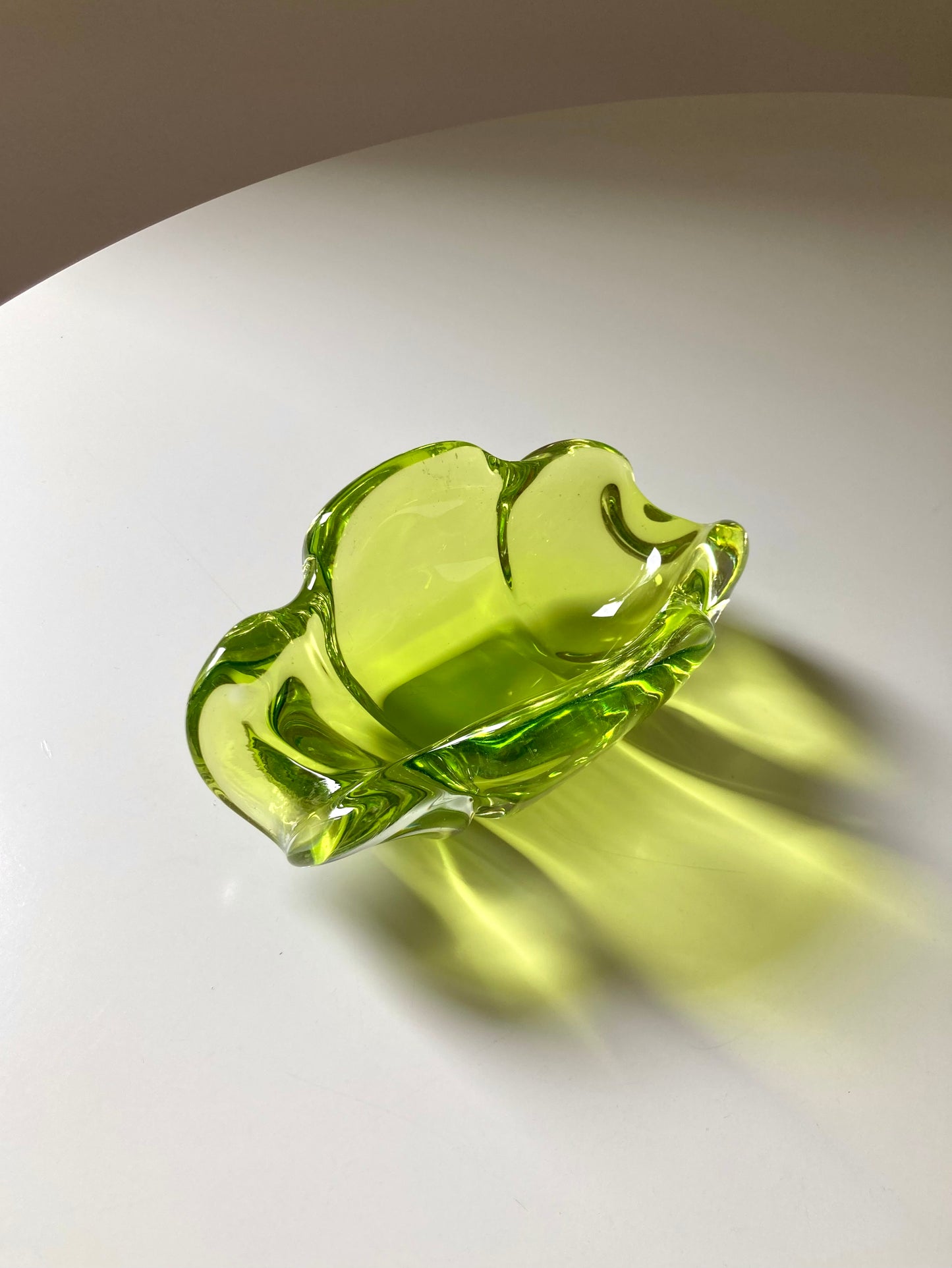 Light green Murano glass bowl