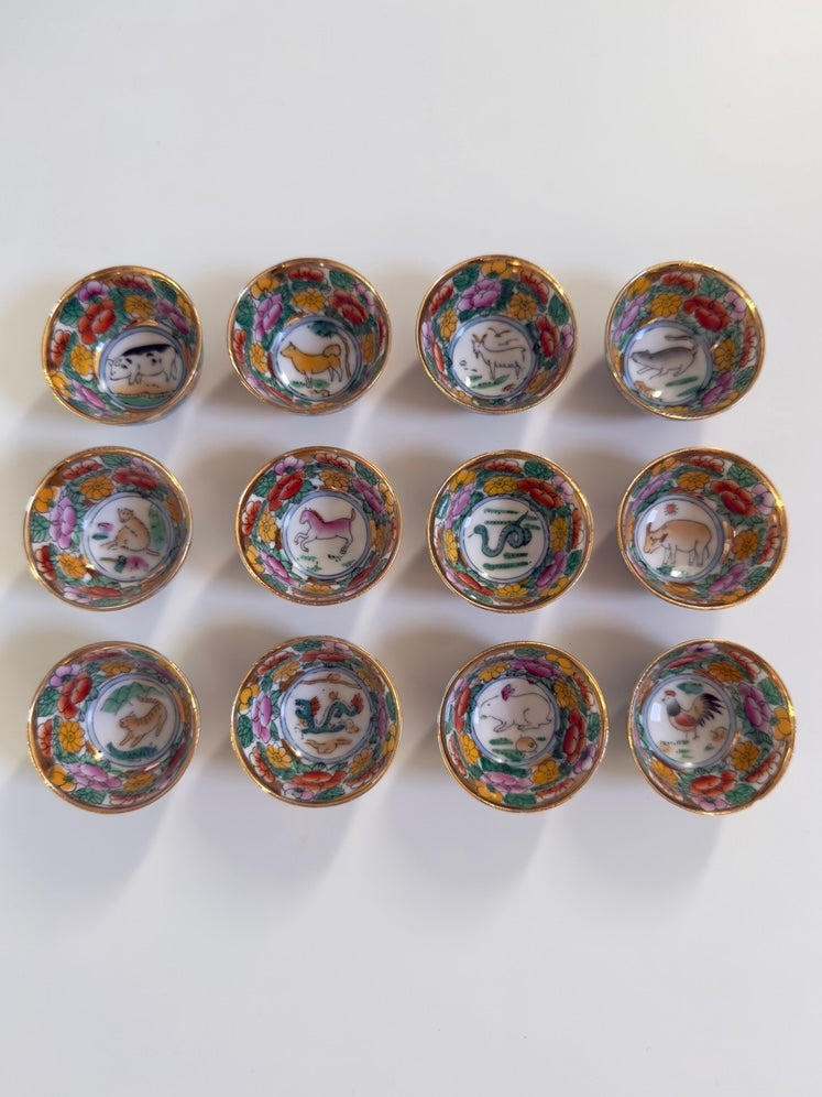 Rosetta ~ Set 12 bicchierini da sakè