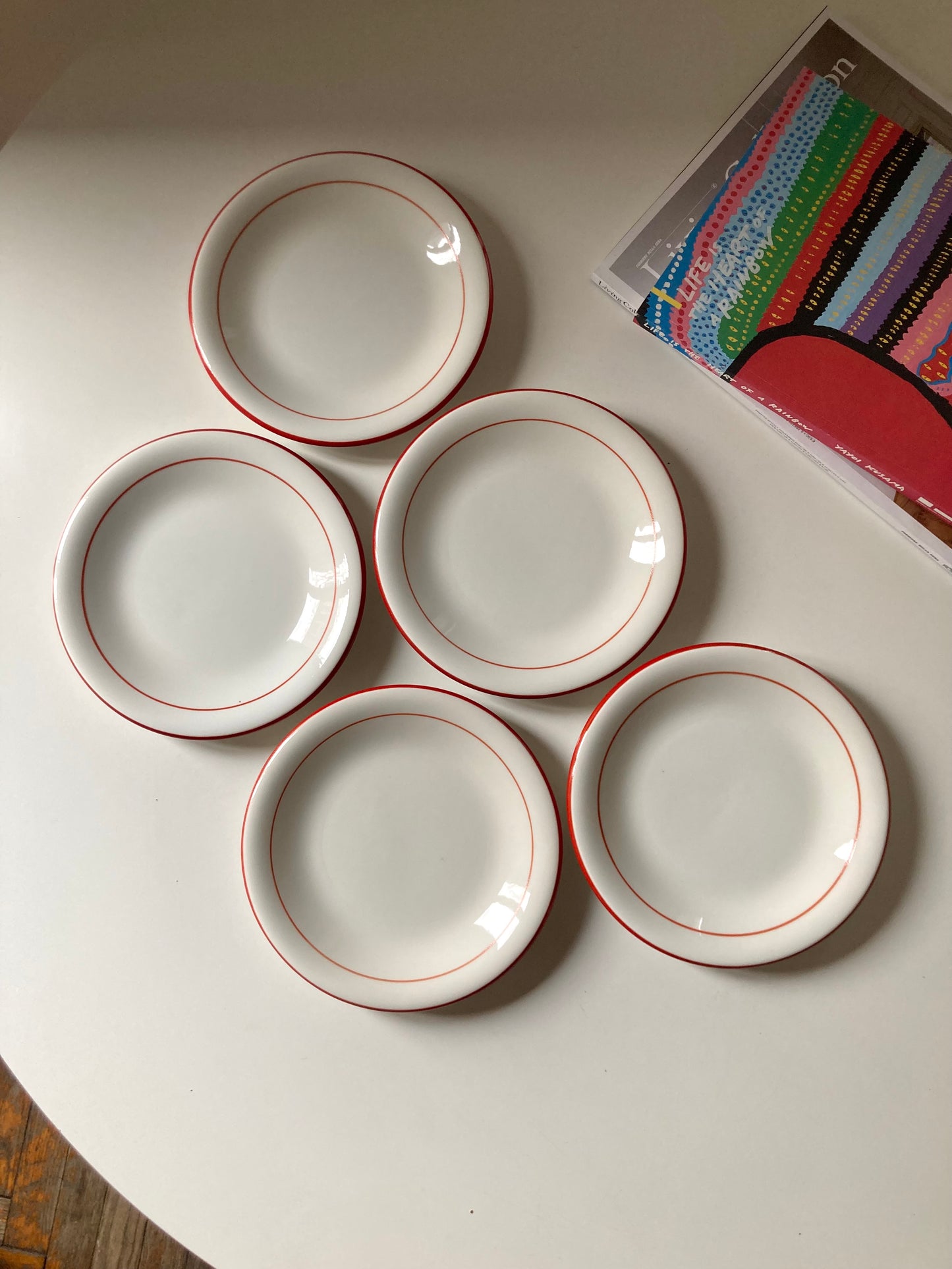 Set of vintage dessert plates