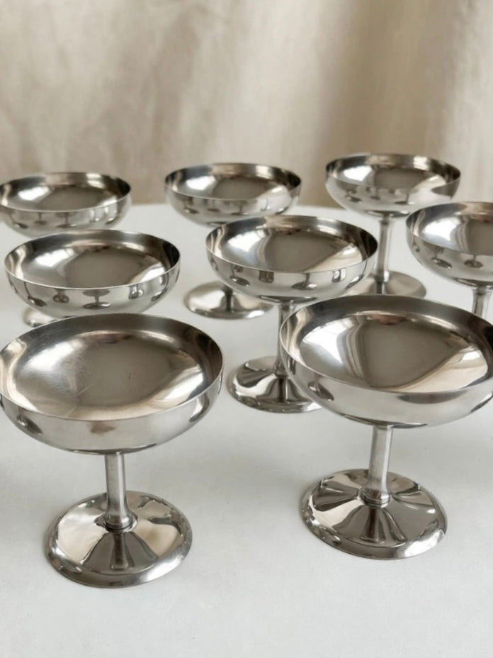 Rental ~ Coppe alte vintage in acciaio