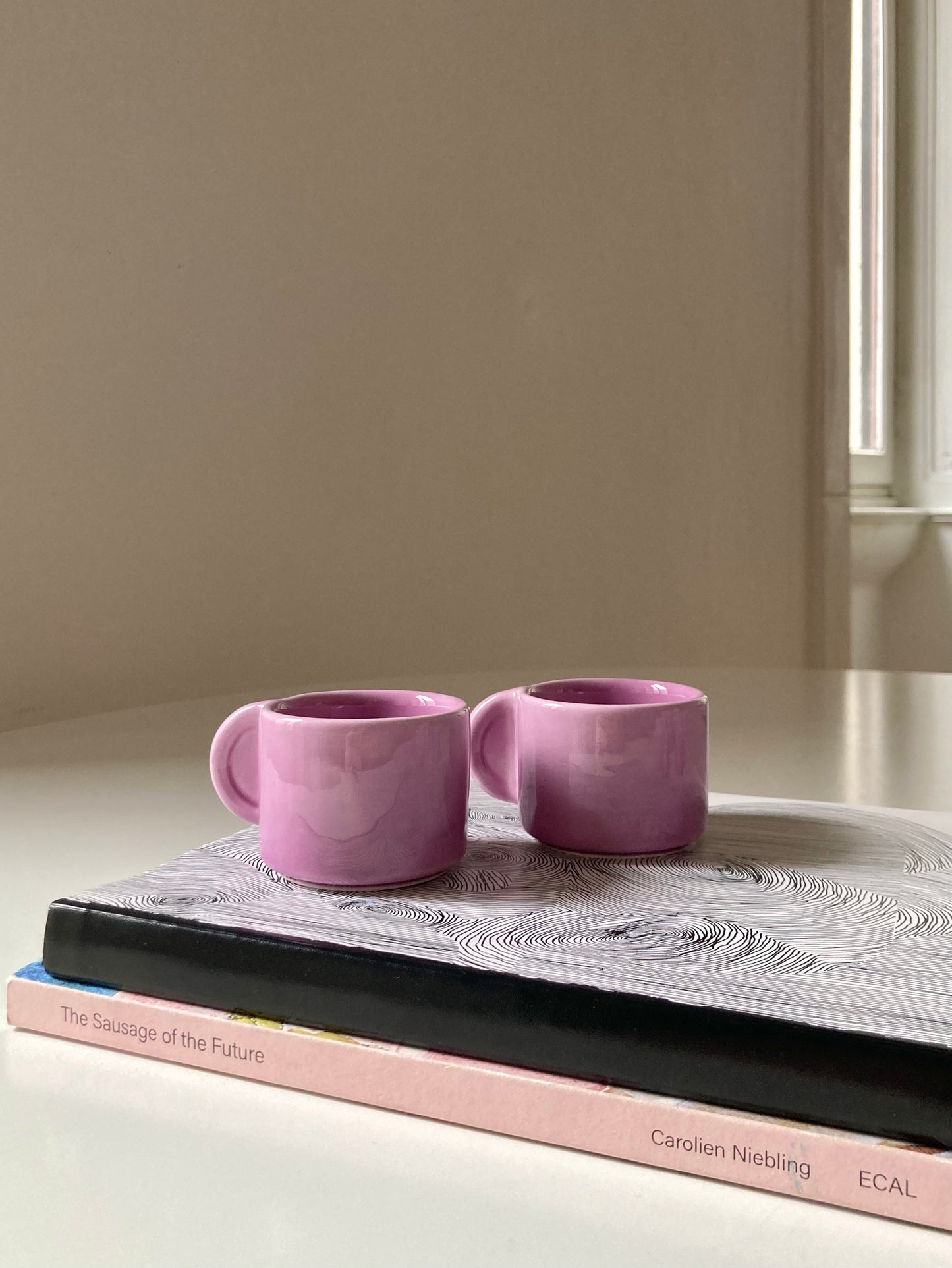 Set di 4 tazzine da caffè lilla