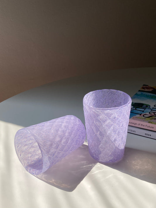 Set di goti veneziani balloton lilla