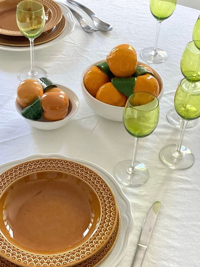 Set di 6 calici vintage francesi verdi