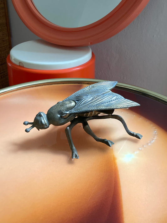 1950s insect ashtray in brass