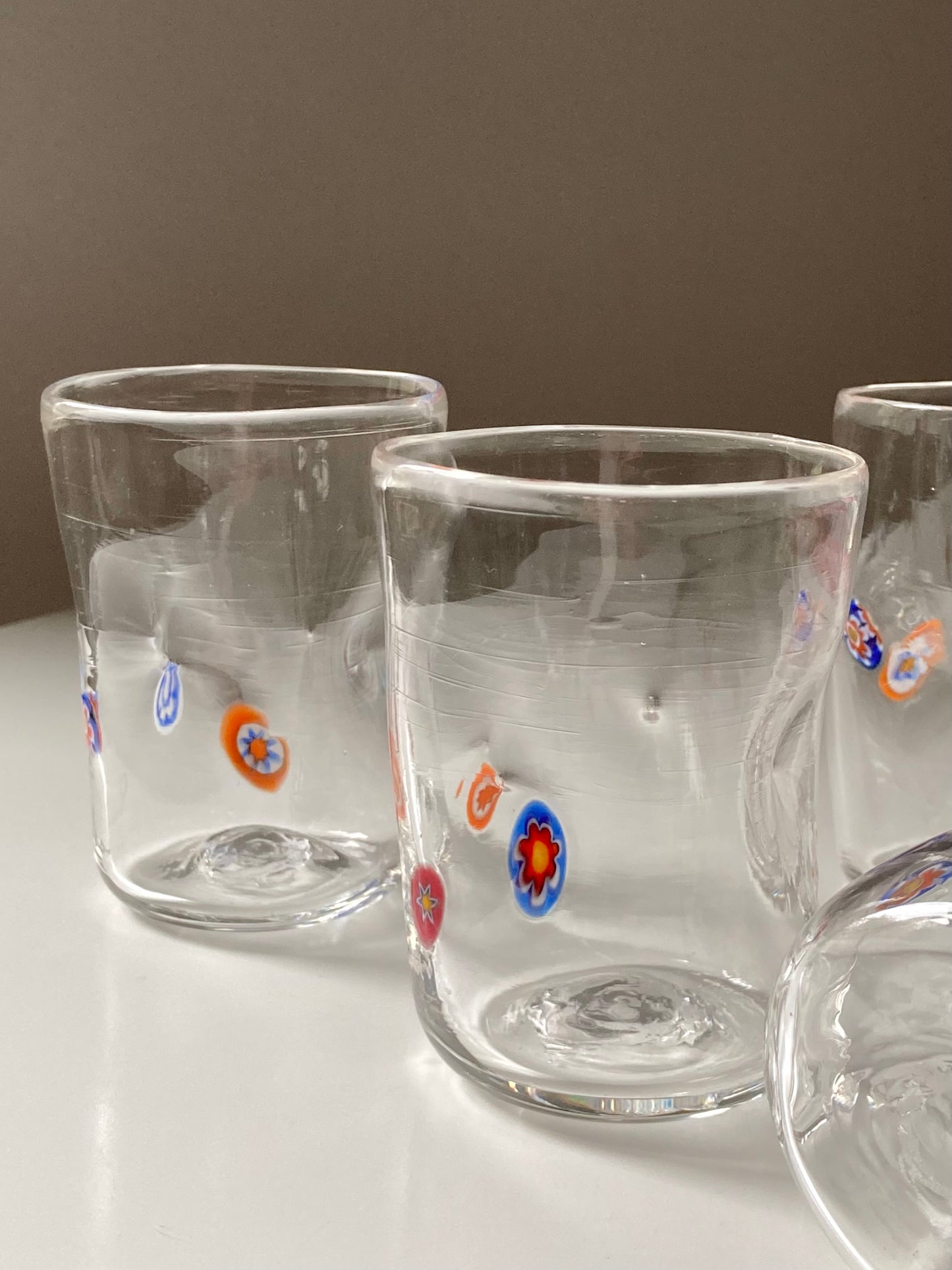 Set di 4 bicchieri in vetro di Murano