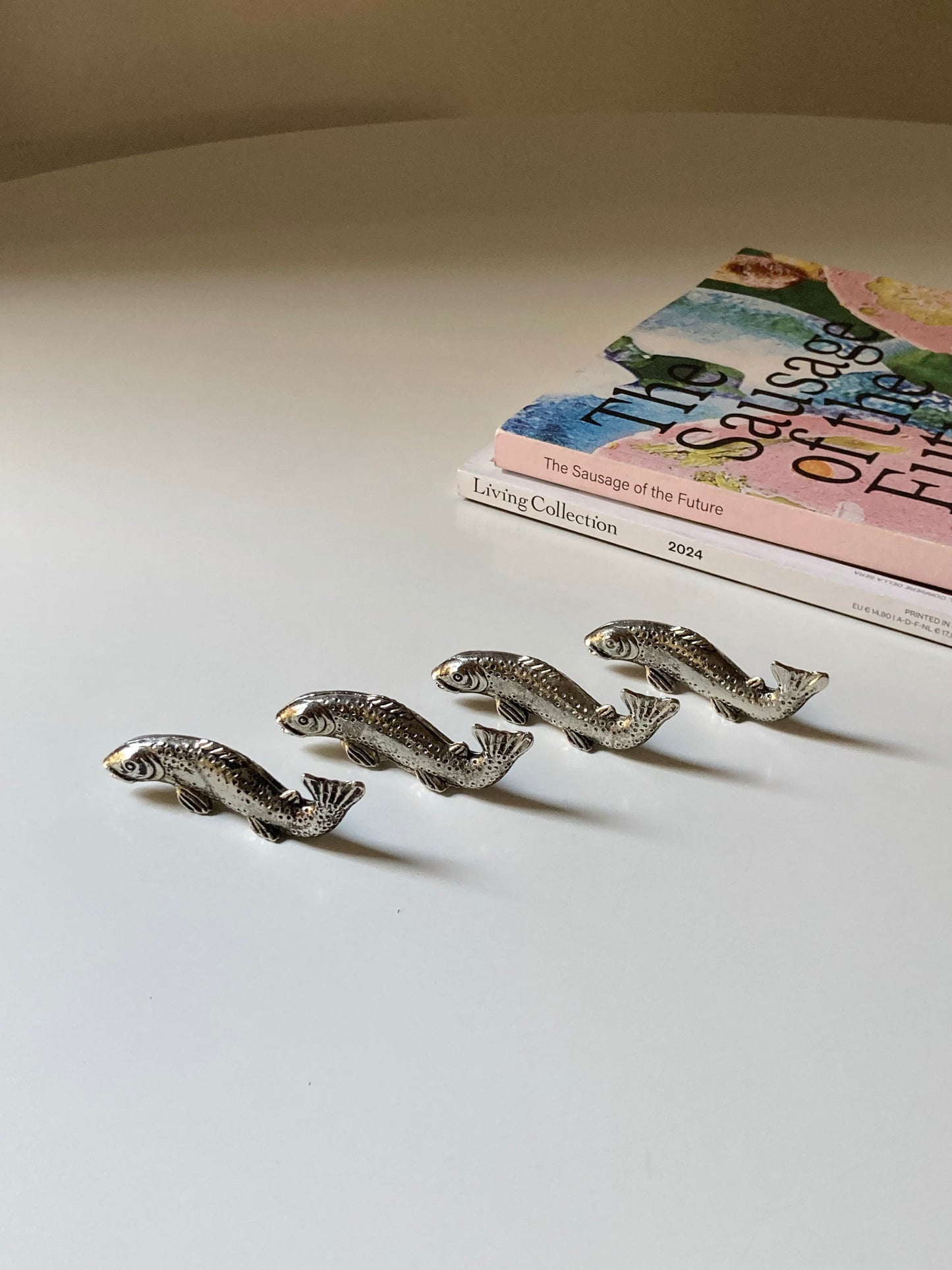 Set 4 poggia coltello a forma di pesce