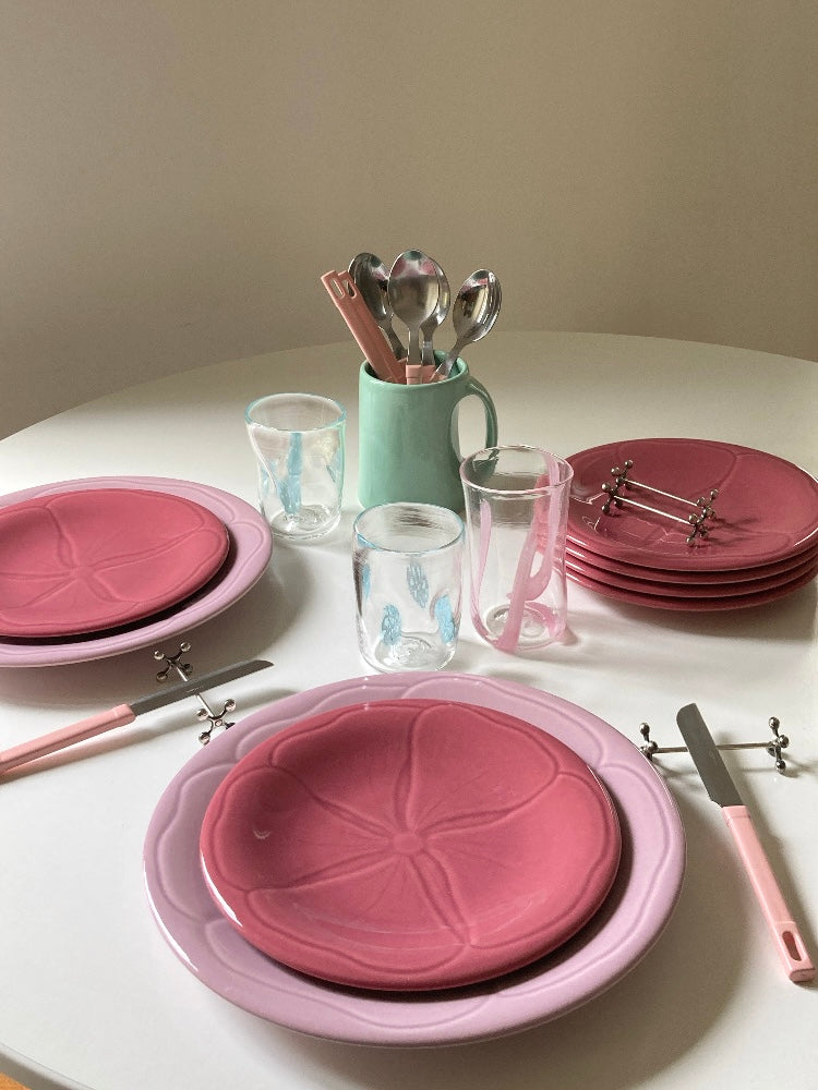 Set di 6 grandi piatti piani francesi