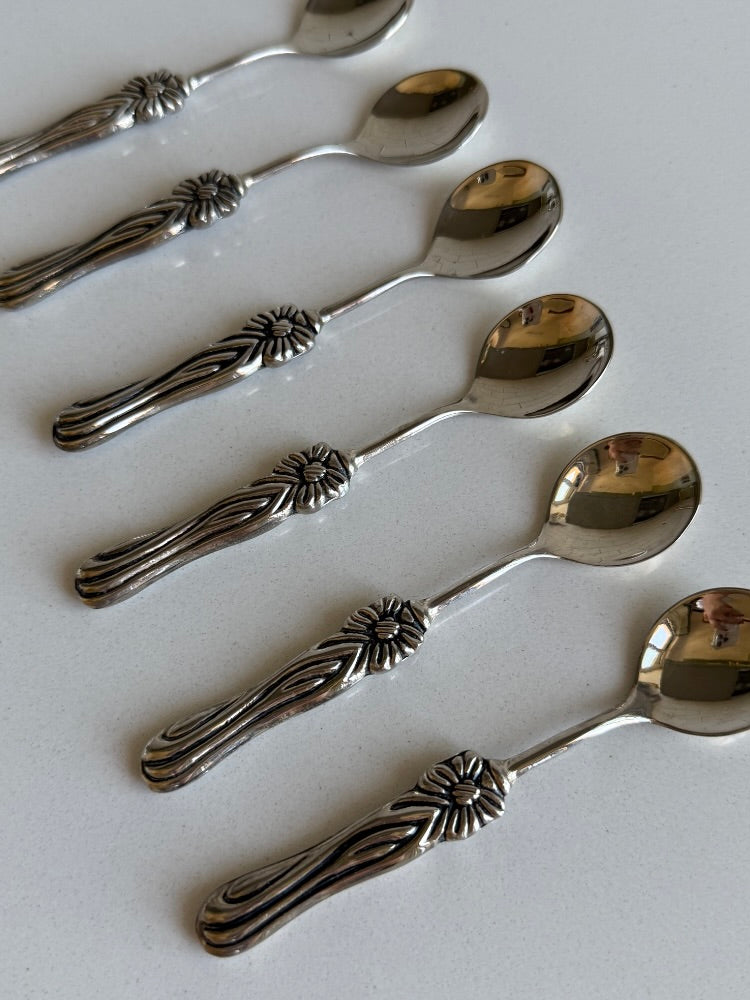 Rosetta ~ Set 6 cucchiaini con fiocco