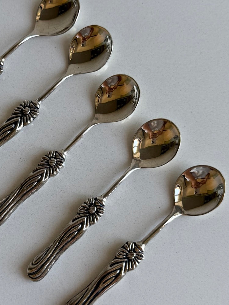 Rosetta ~ Set 6 cucchiaini con fiocco