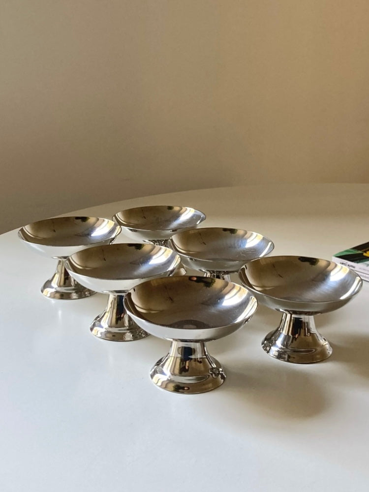 Rental ~ Coppette basse vintage in acciaio