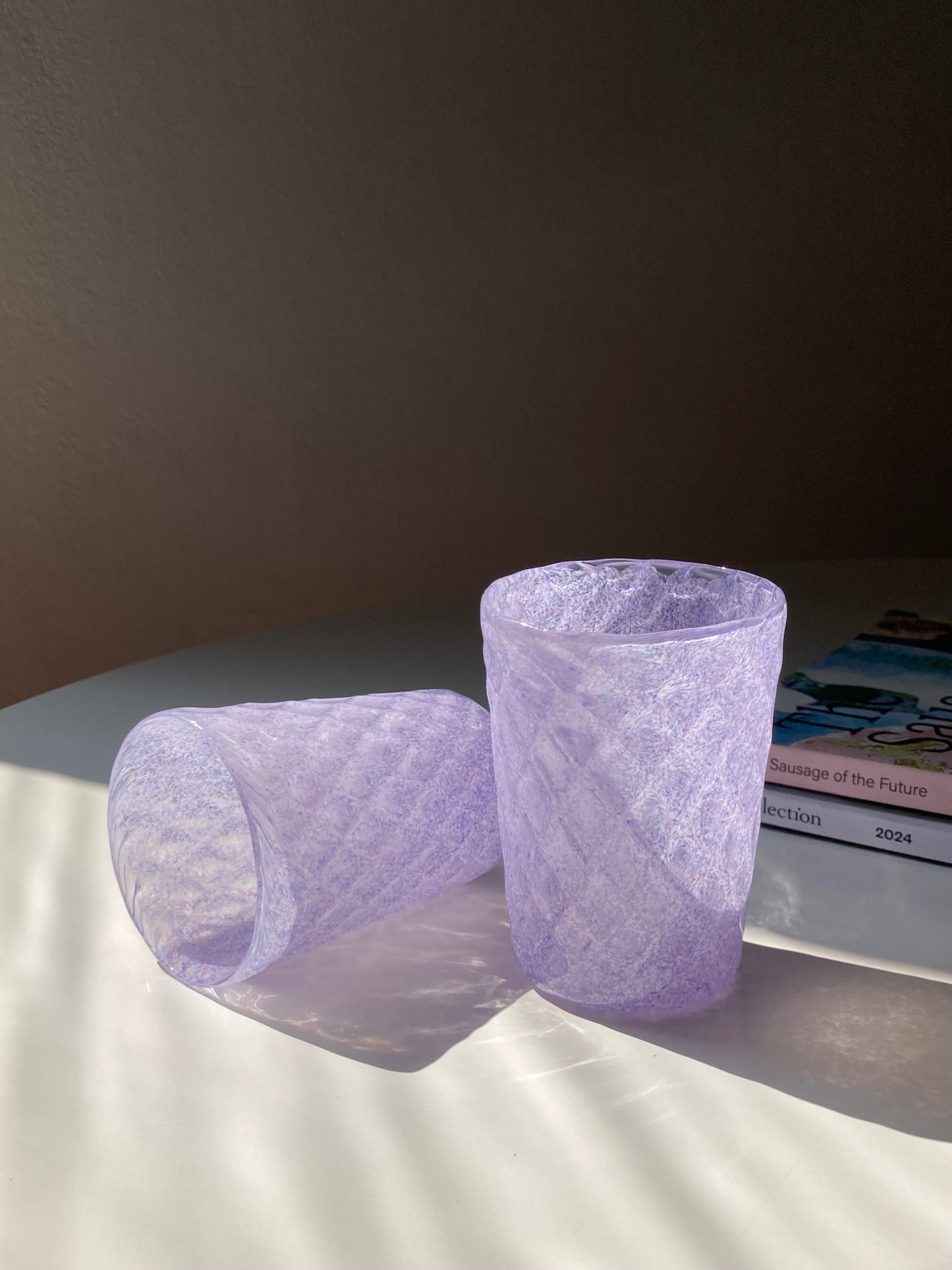 Set di goti veneziani balloton lilla