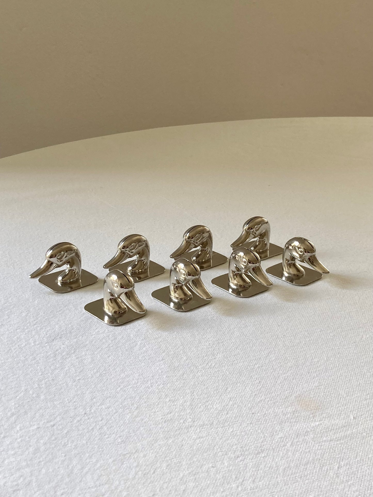 Set of 8 duck head place cards