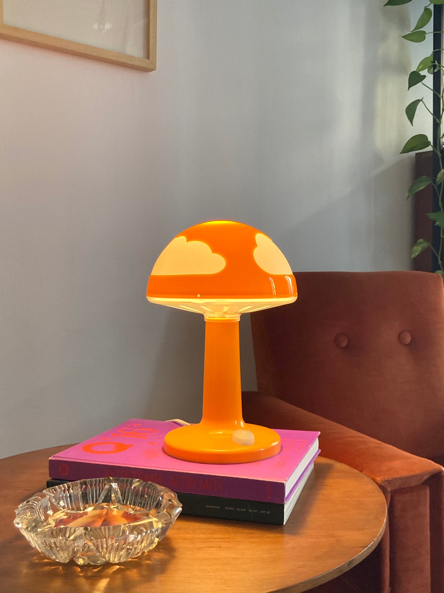 Vintage orange Skojig lamp IKEA