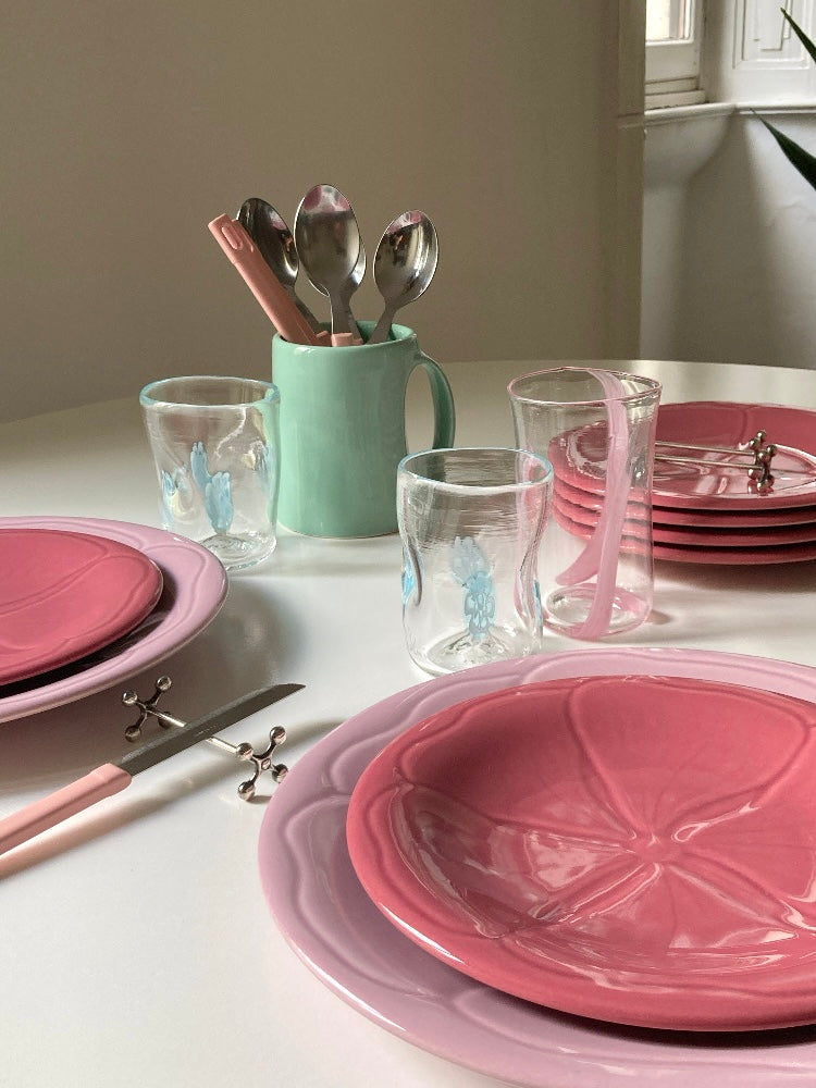 Ensemble de 6 assiettes à dessert en faïence française