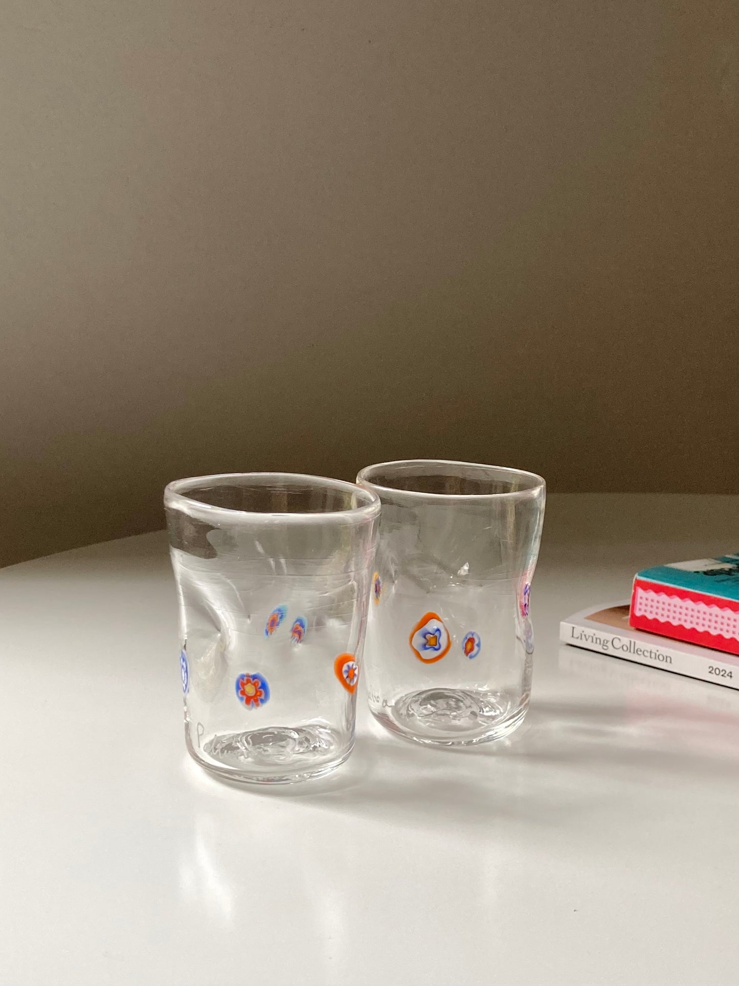 Set di 4 bicchieri in vetro di Murano