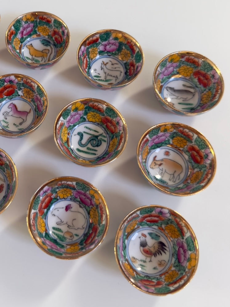 Rosetta ~ Set 12 bicchierini da sakè