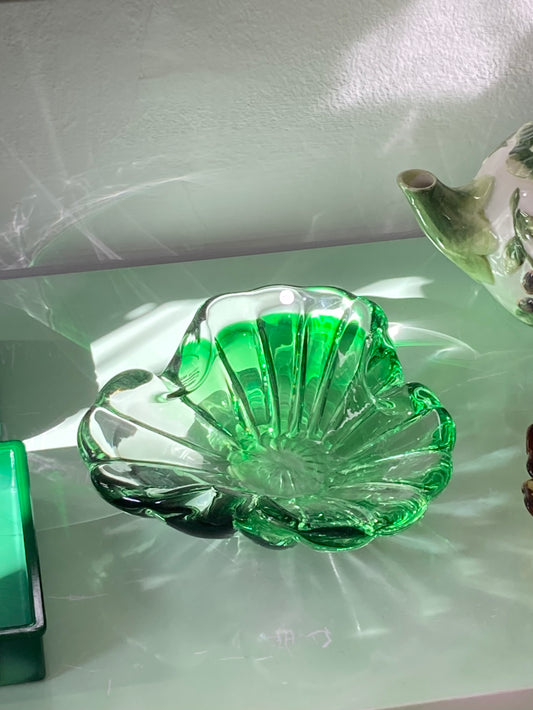 Grande posacenere o svuotatasche verde