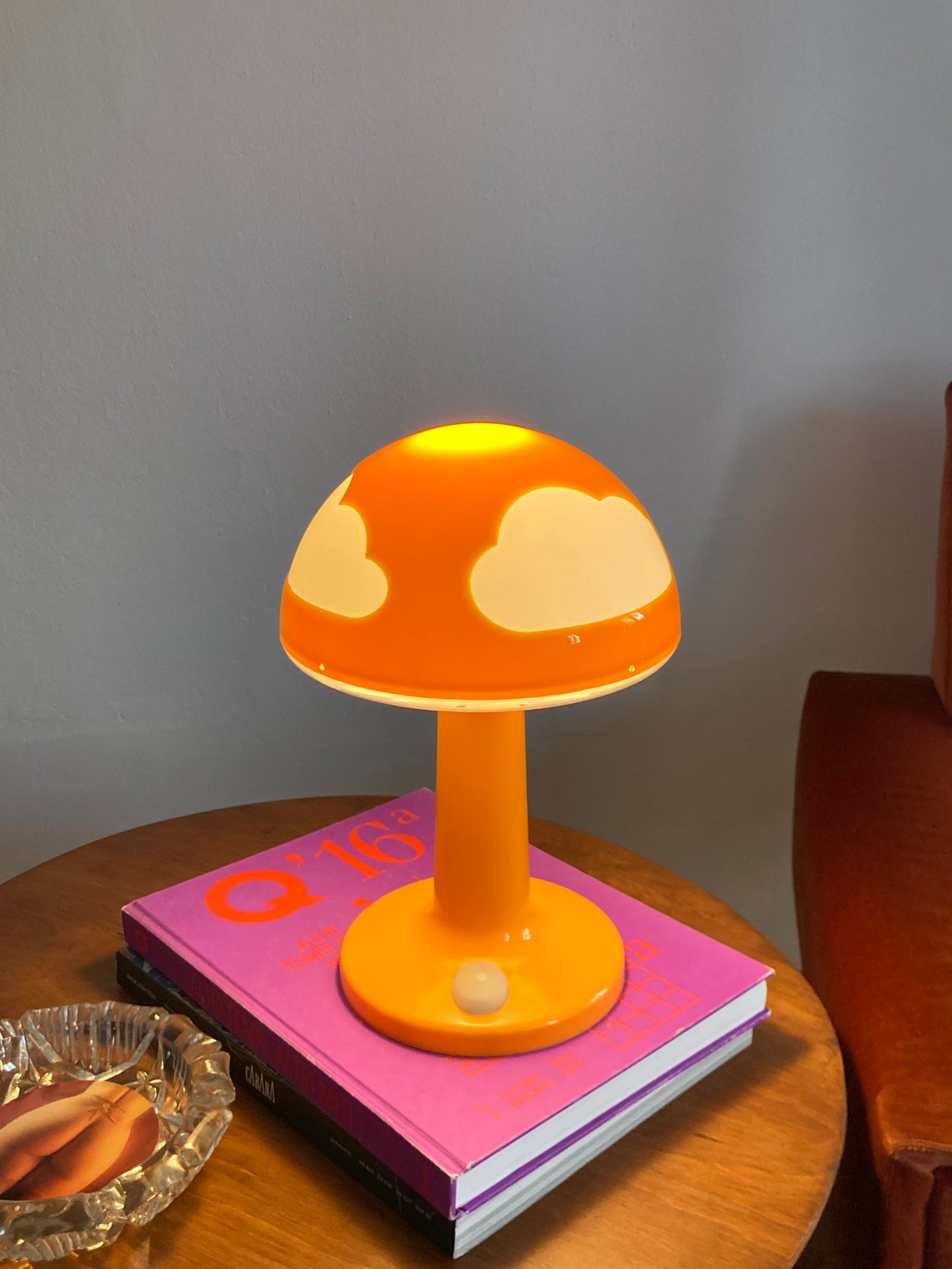 Vintage orange Skojig lamp IKEA