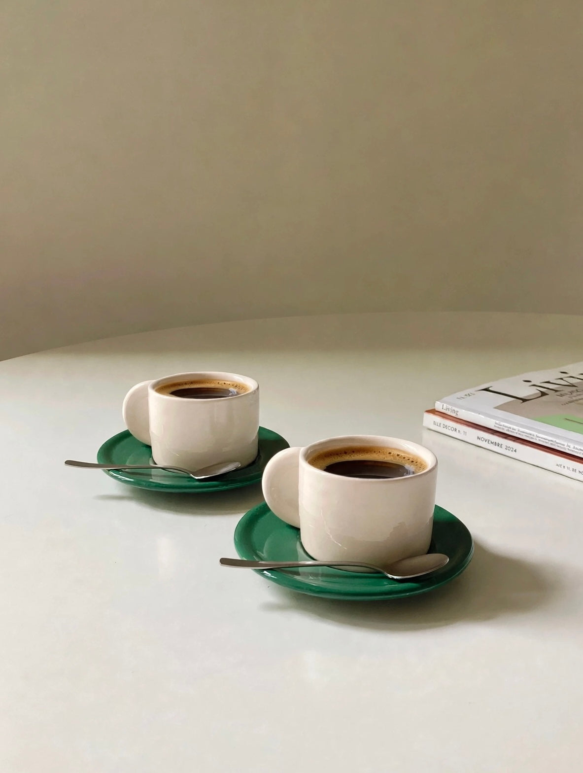 Coppia di due tazzine da caffè