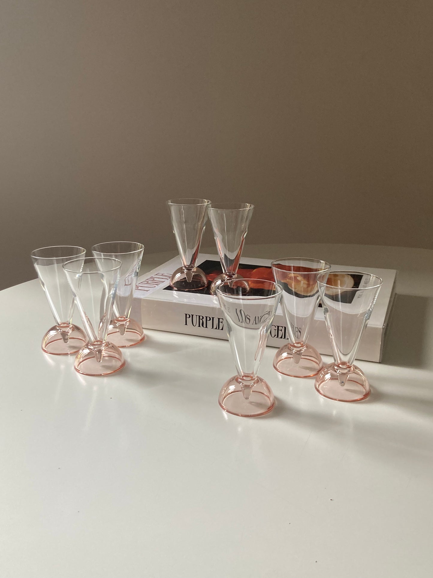 Set of 8 liqueur glasses