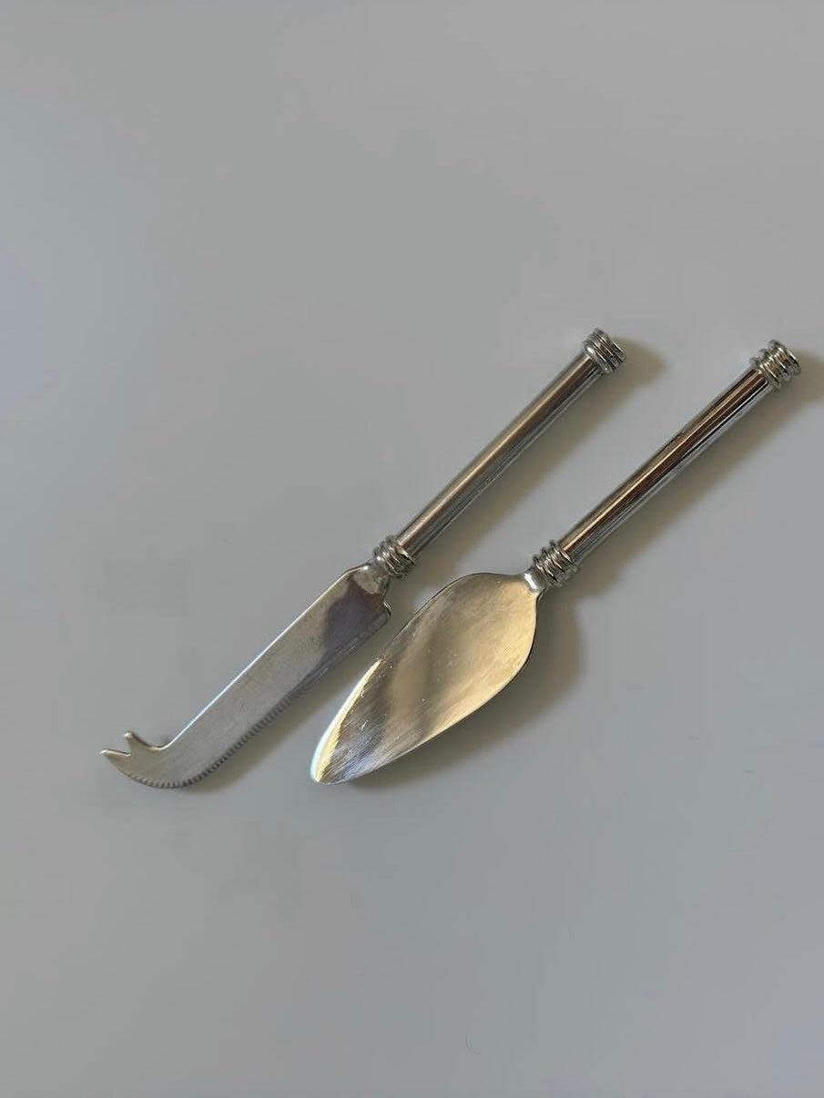 Rosetta ~ Paire de couverts à fromage