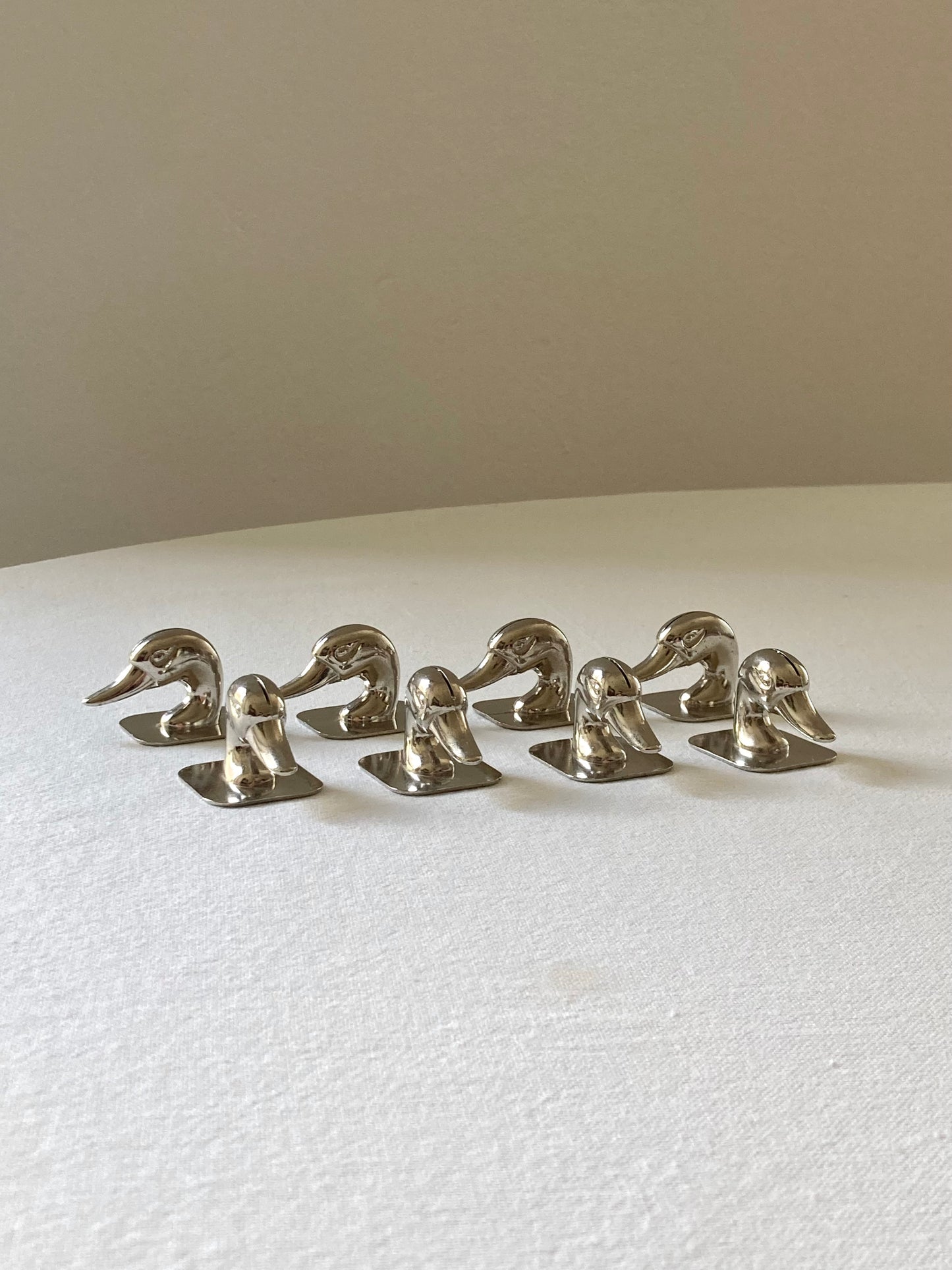 Set of 8 duck head place cards