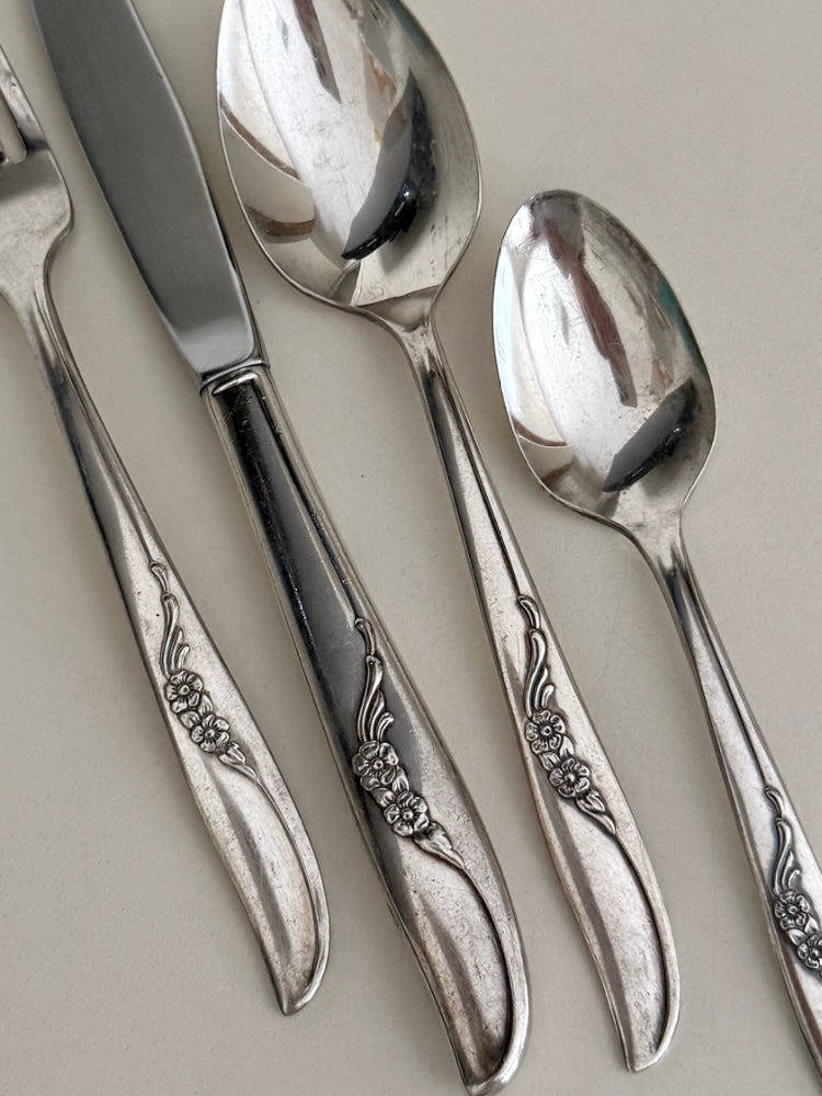 Rosetta ~ Servizio di 24 posate vintage