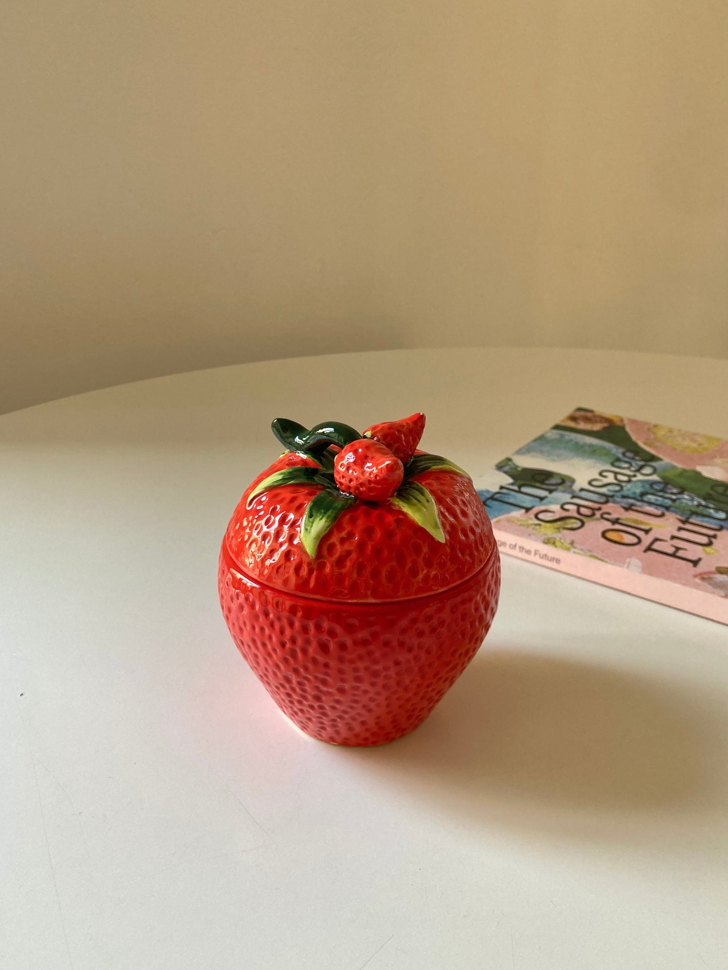 Ceramic strawberry jar