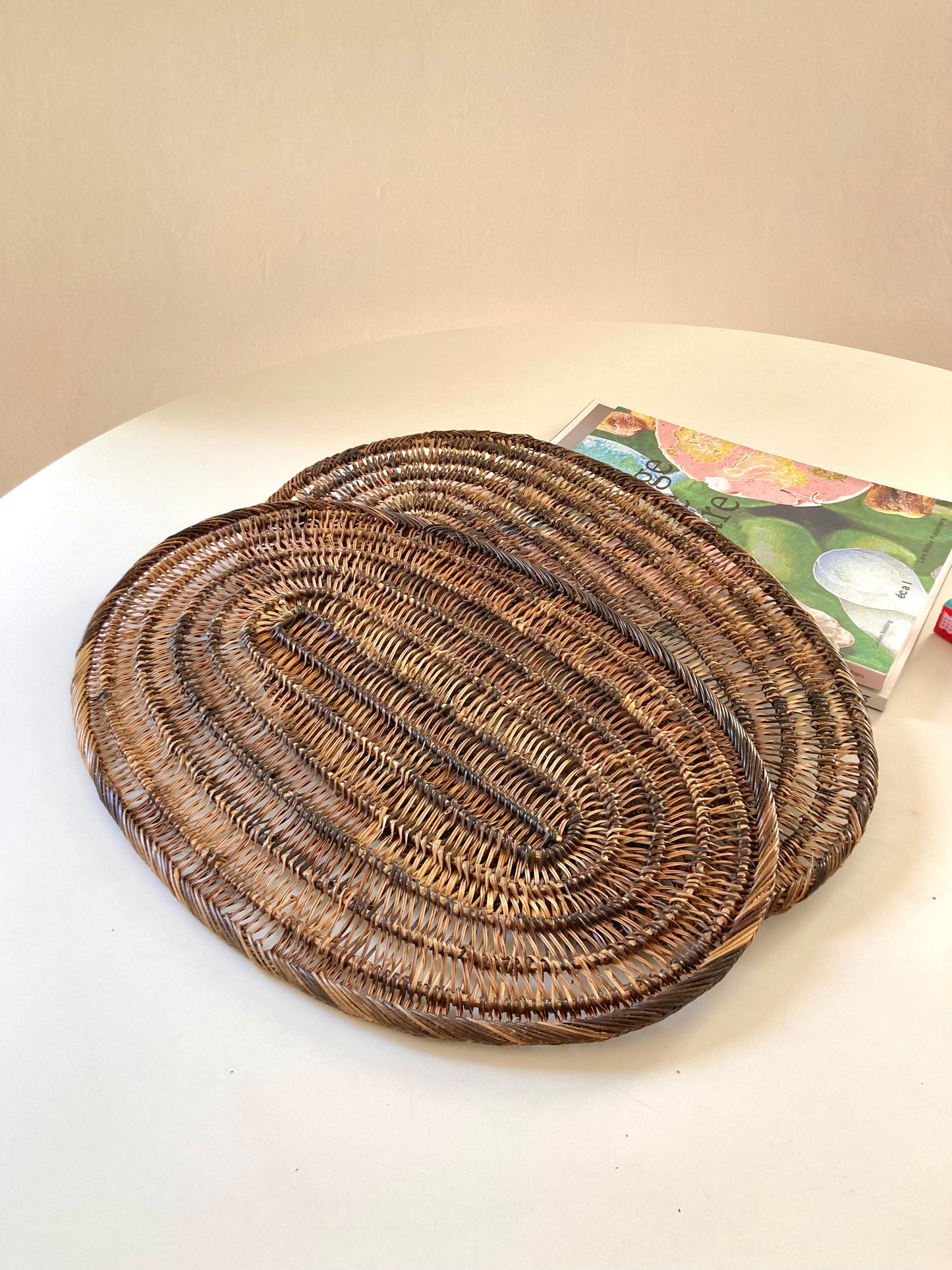 Set of 6 wicker placemats