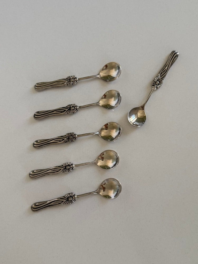 Rosetta ~ Set 6 cucchiaini con fiocco