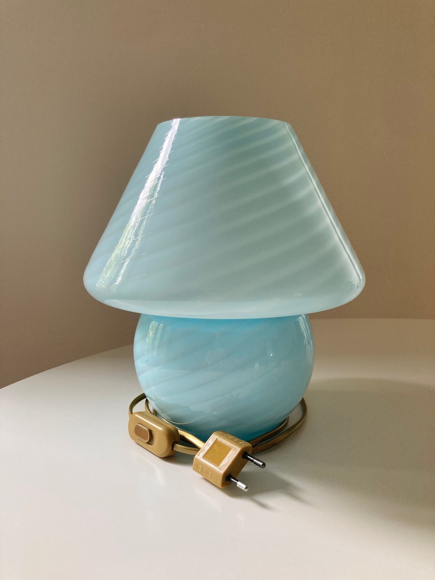 Murano glass mushroom lamp