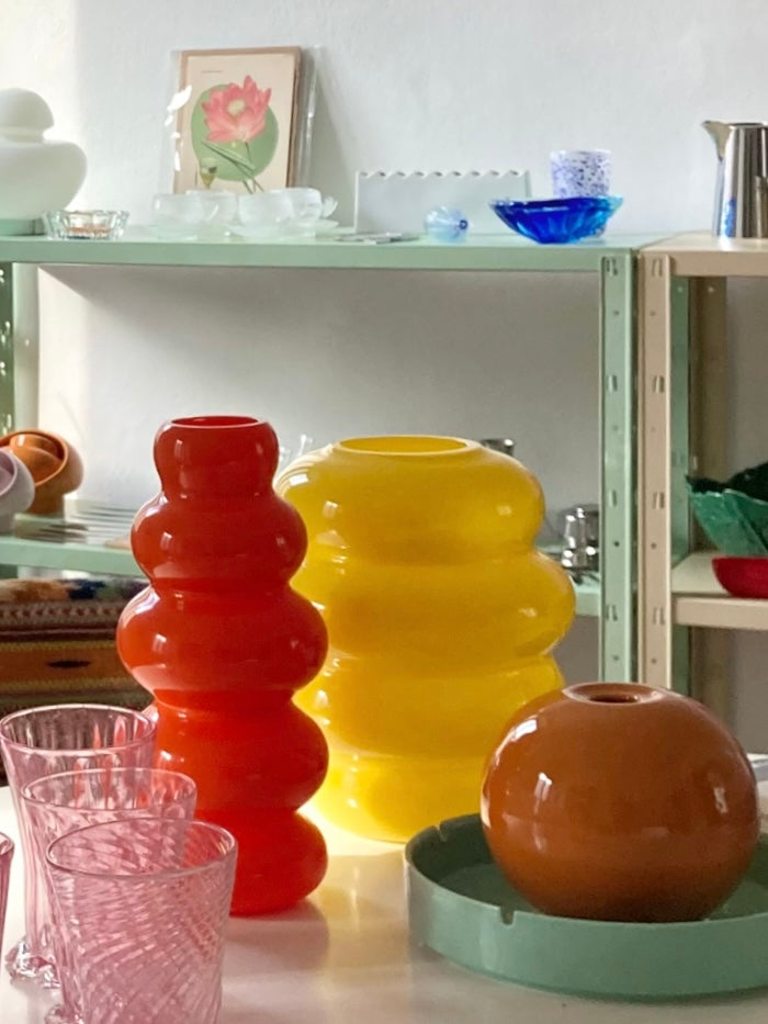 Vaso in vetro giallo IKEA KALLARHALS