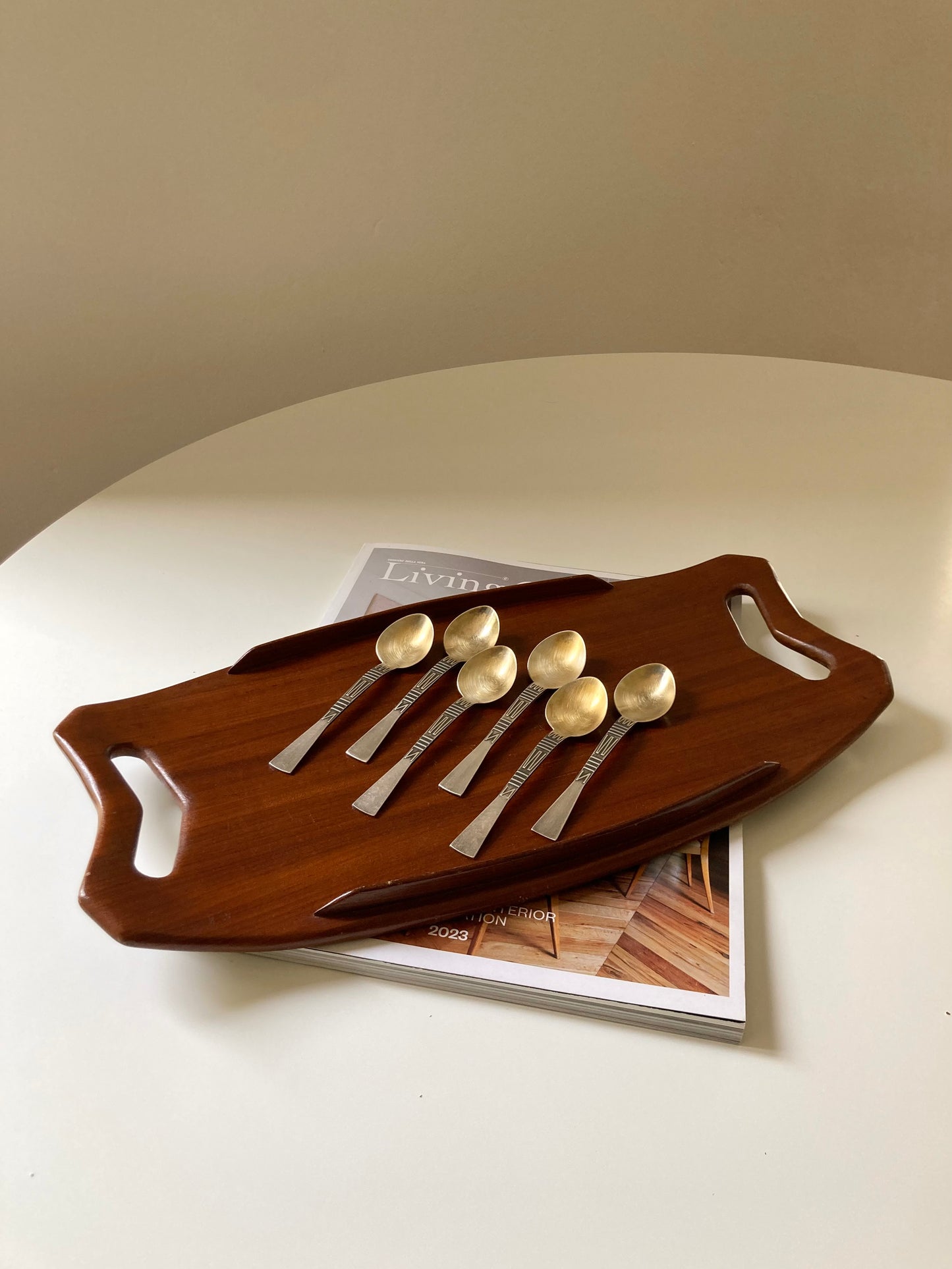 Danish style tray in bent wood