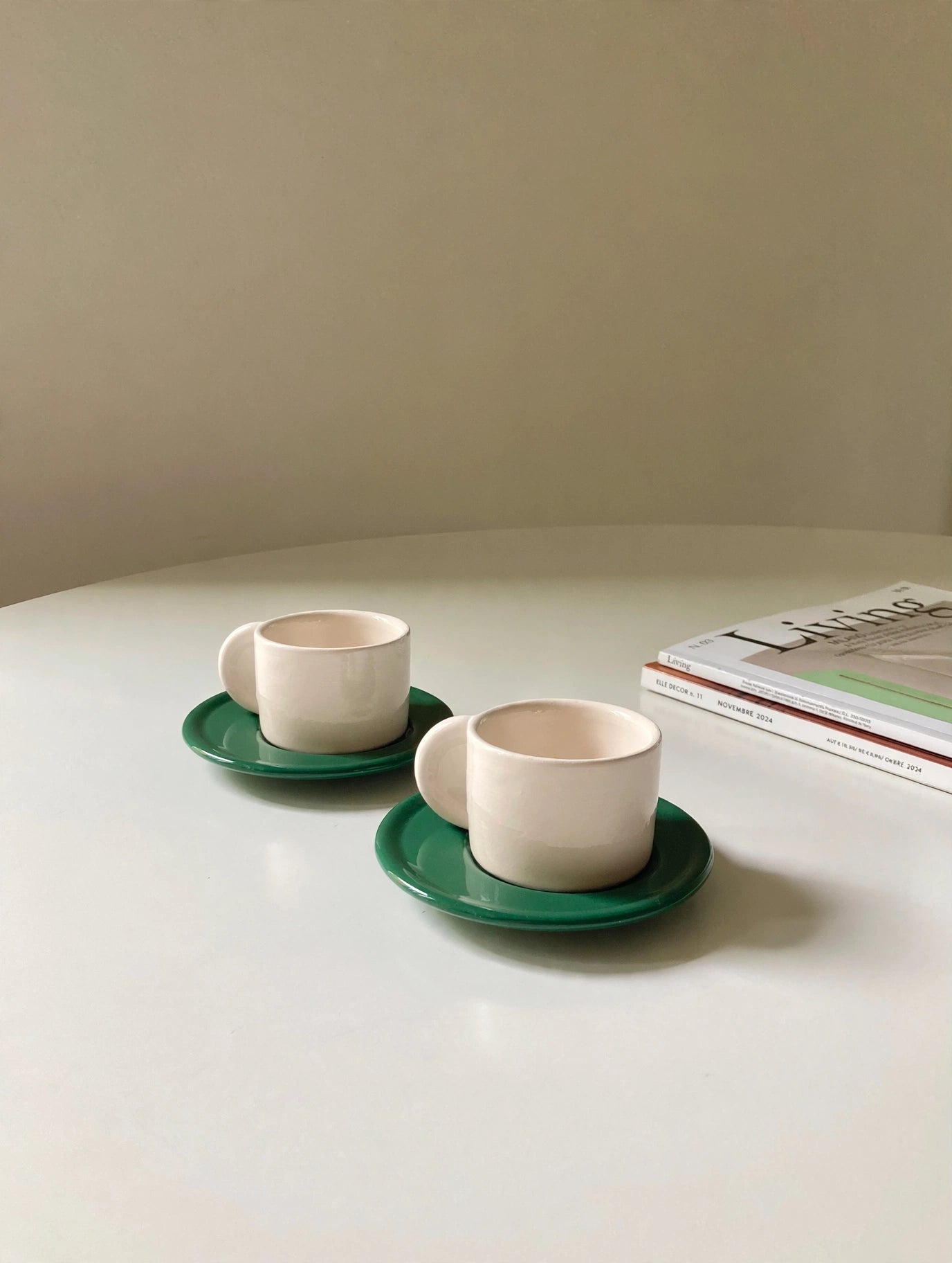 Coppia di due tazzine da caffè