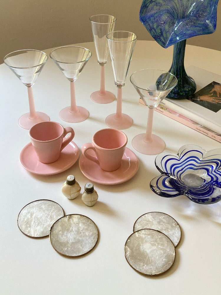 Set 4 sottobicchieri in madreperla