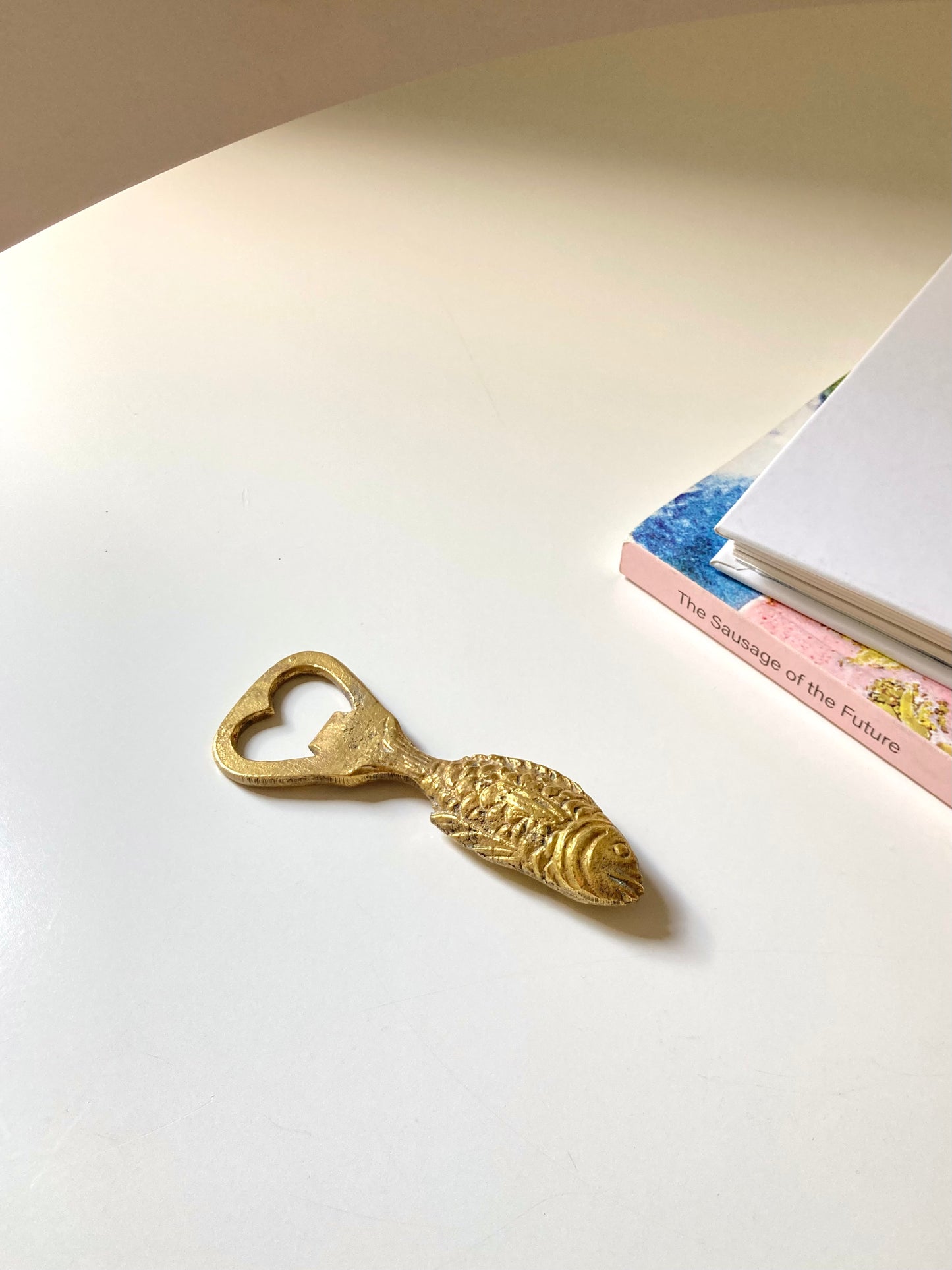 Brass fish bottle opener