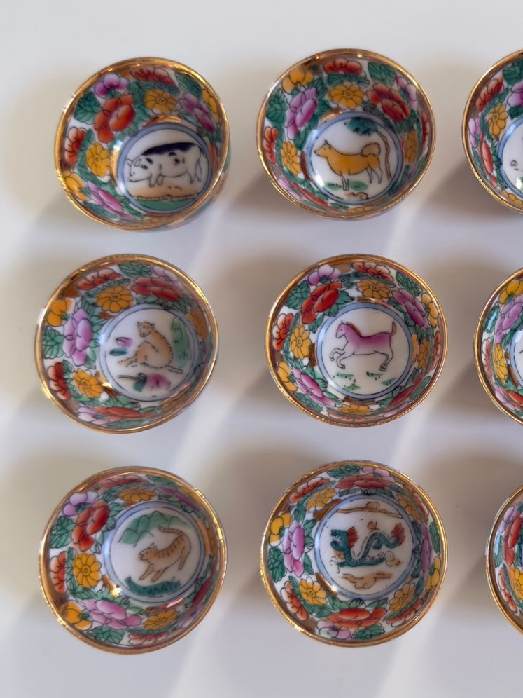 Rosetta ~ Set 12 bicchierini da sakè