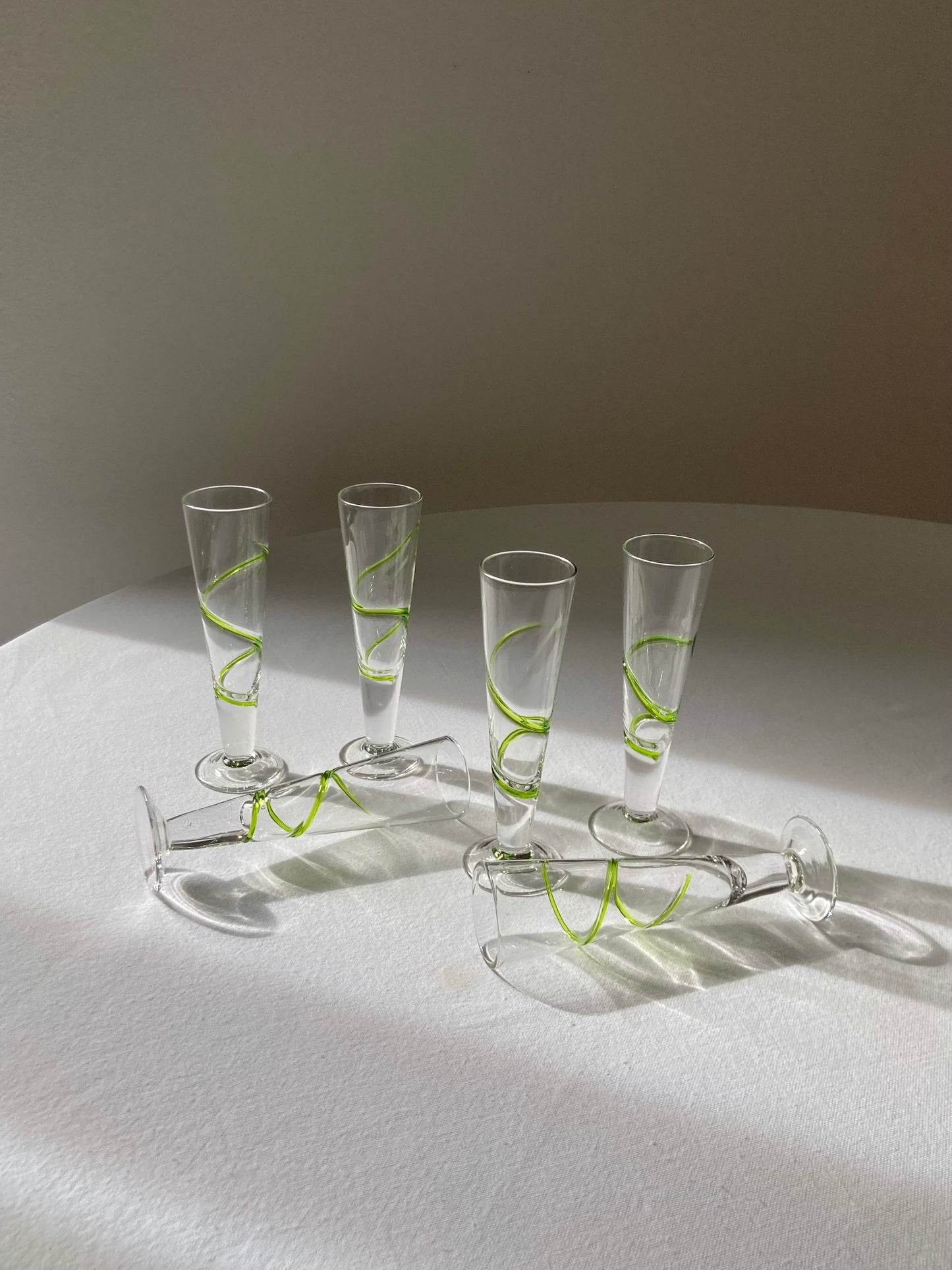 Set of 6 handmade liqueur glasses