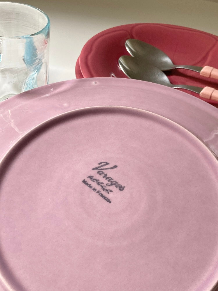 Set di 6 grandi piatti piani francesi