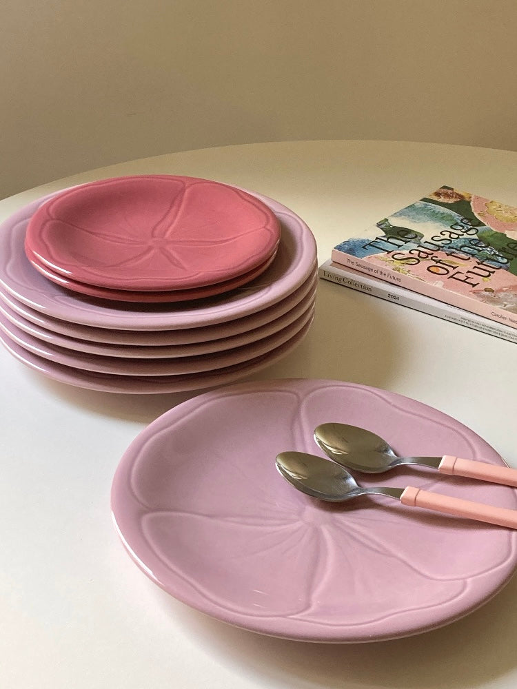 Set di 6 grandi piatti piani francesi