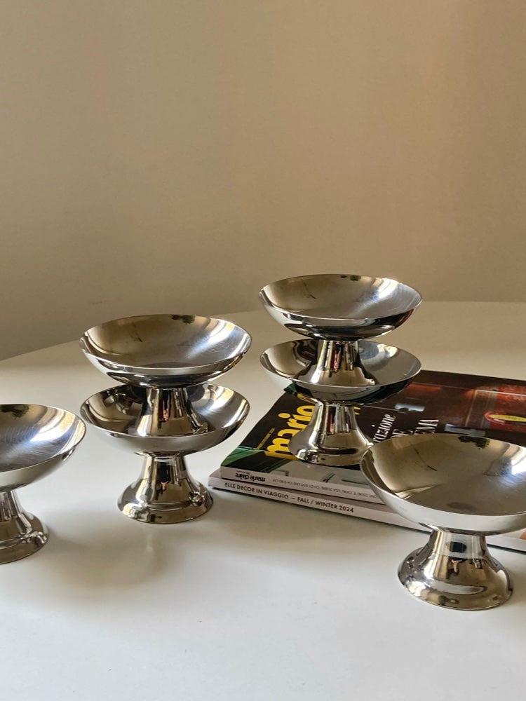 Rental ~ Coppette basse vintage in acciaio