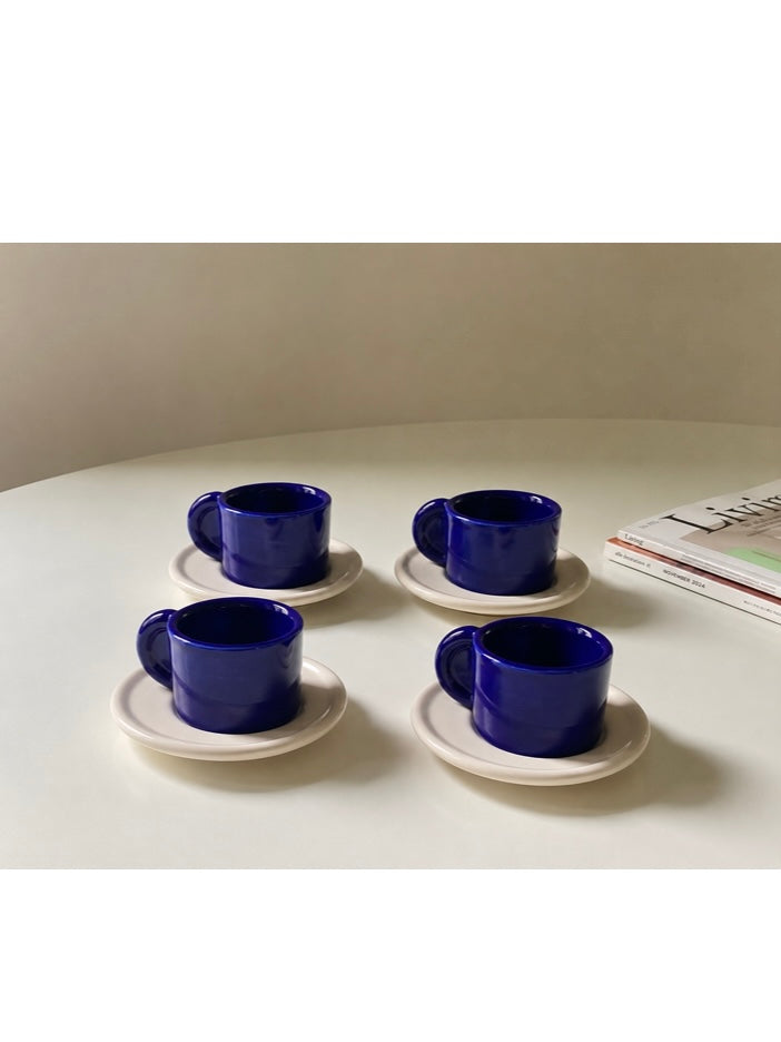 Set 4 tazzine da caffè in ceramica