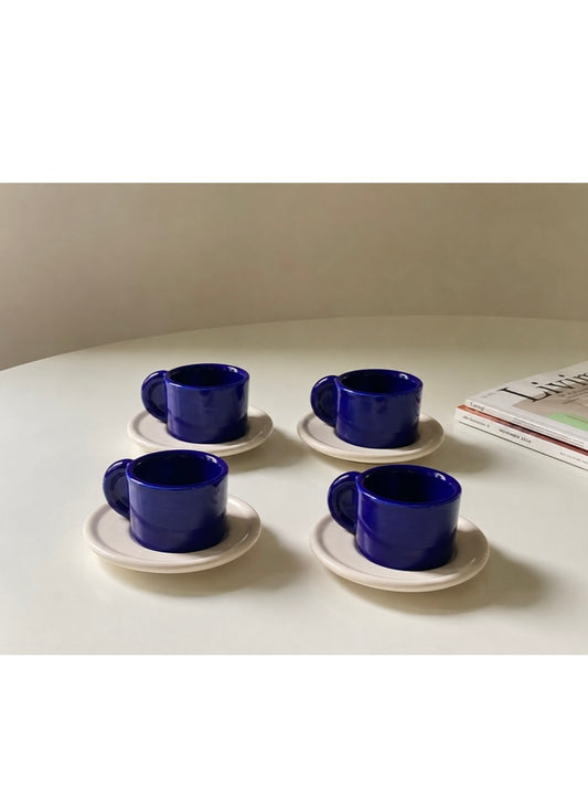 Set 4 tazzine da caffè in ceramica