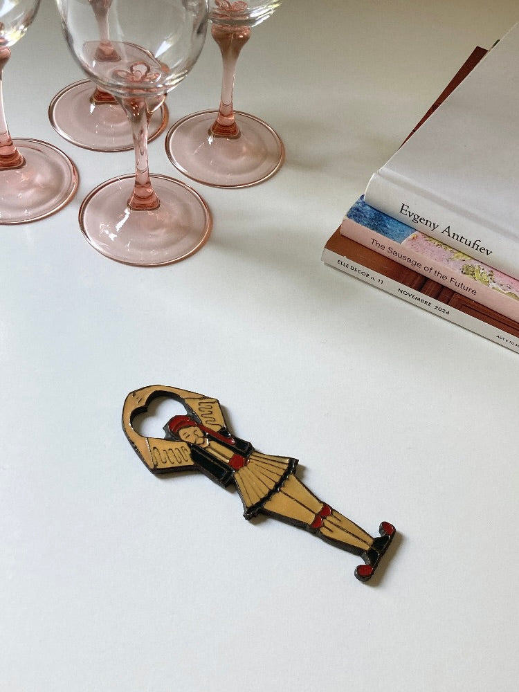 Apribottiglie soldatino greco in ottone