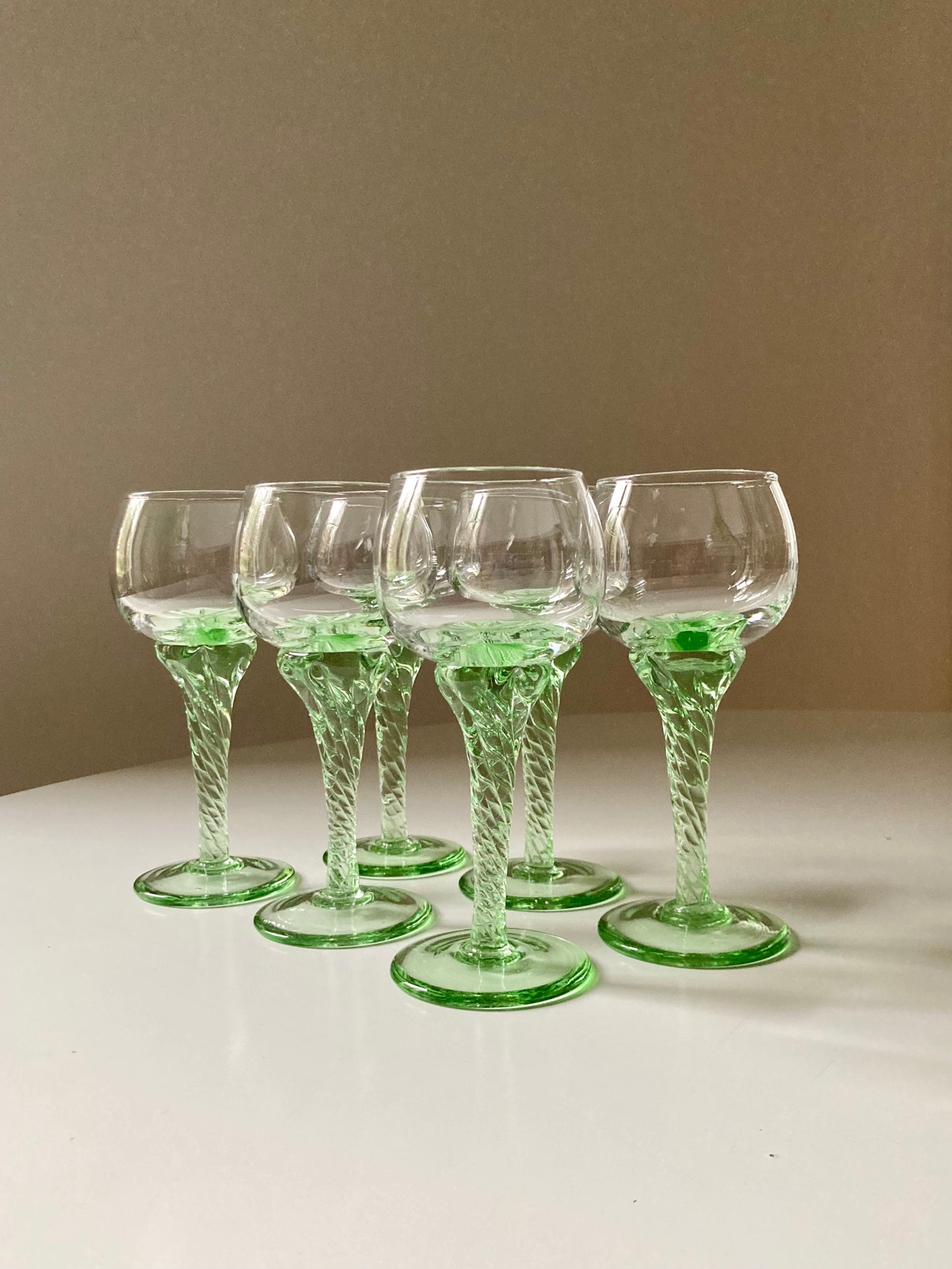 Set of 6 handmade glasses