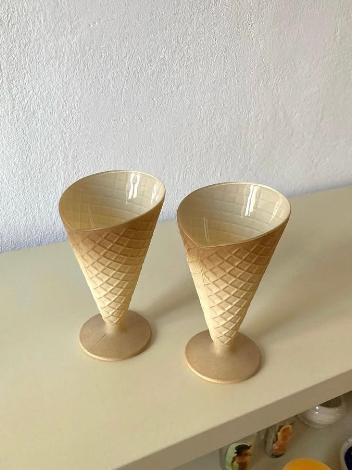 Coppe da dessert a forma di cono