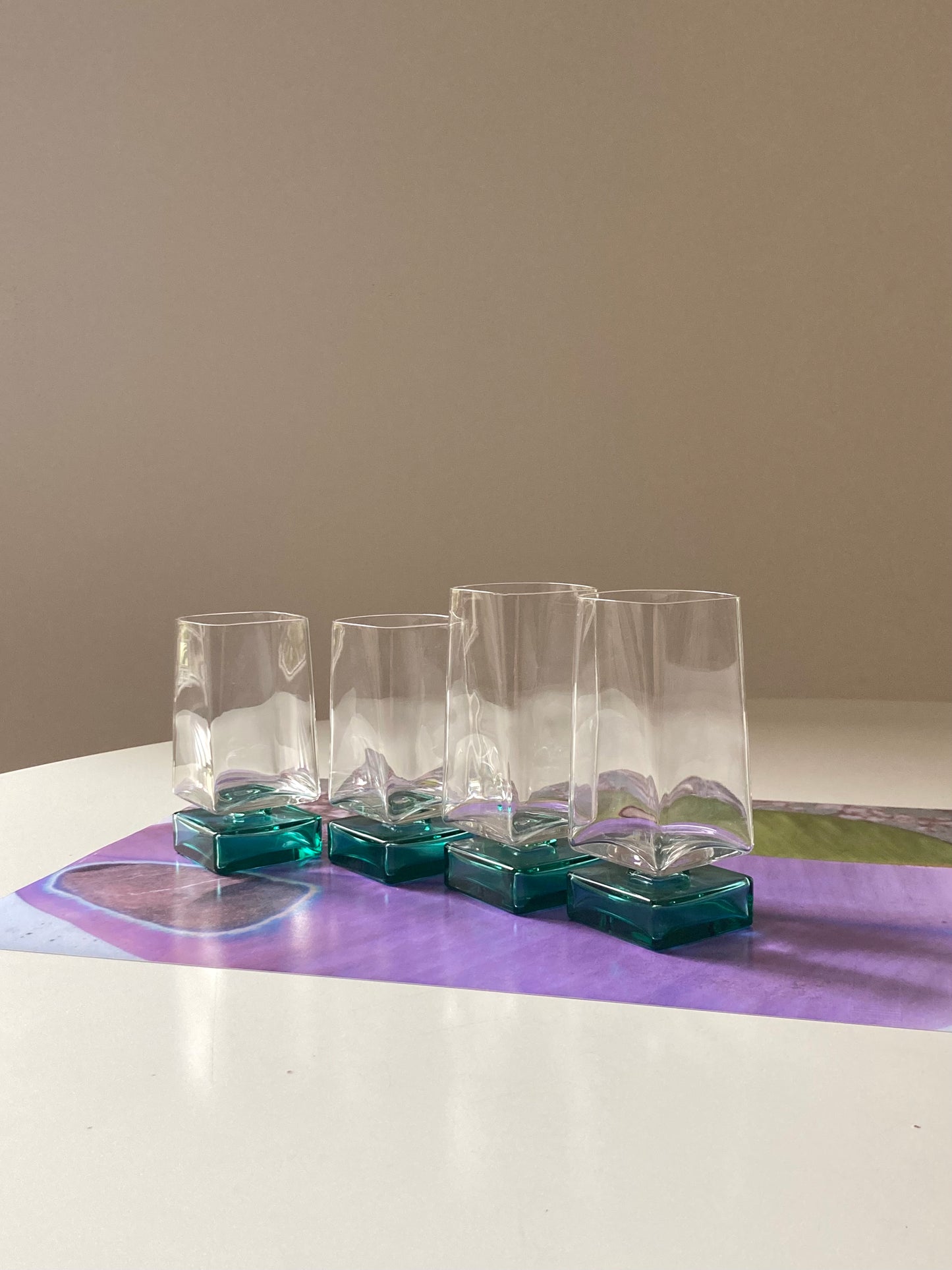 Set of Bormioli Monet glasses